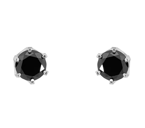 ZILIA Black Zirconia Silver 925 Earrings