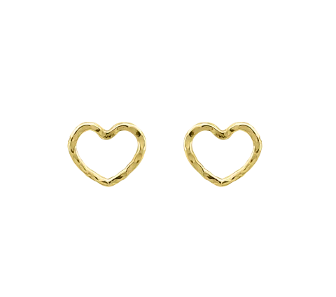 ZILIA Quintessa Heart Contour Gold 14K Ohrringe