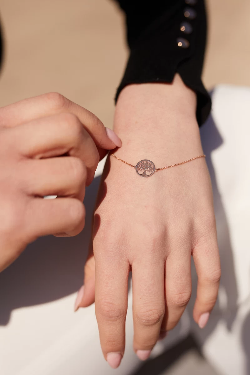 Baum des Lebens Silberarmband