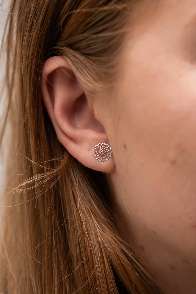 ZILIA Mandala Ohrstecker Silber 925