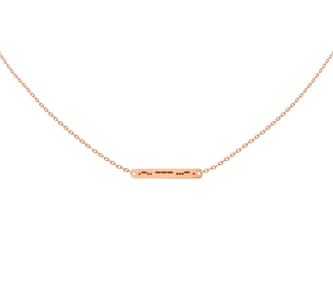 ZILIA Morse Love Halskette Gold 14K