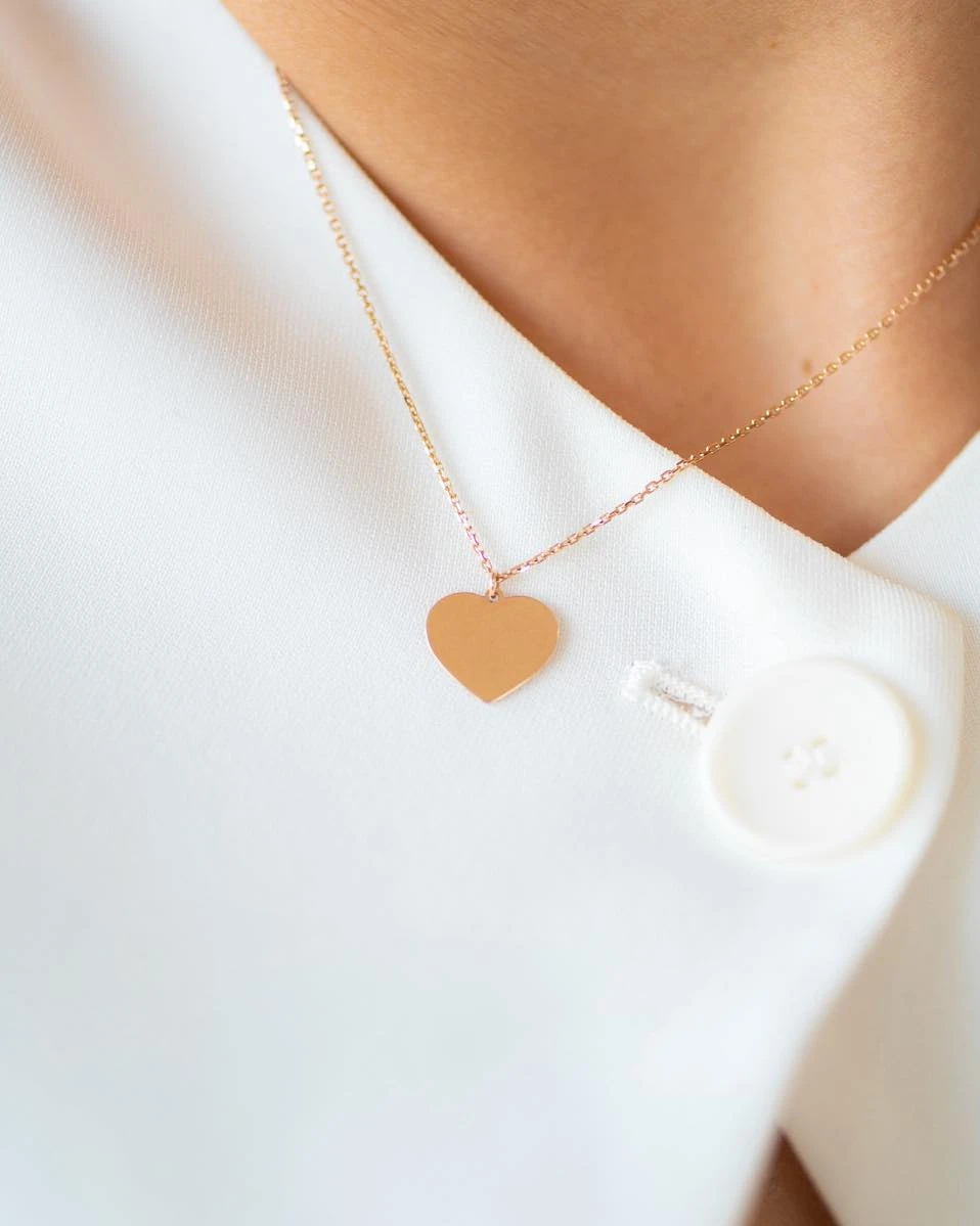 Silber Halskette mit hängendem Herz