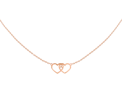 ZILIA Heart Clip Halskette Gold 14K