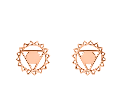 ZILIA Chakras Contour Ohrstecker Gold 14K