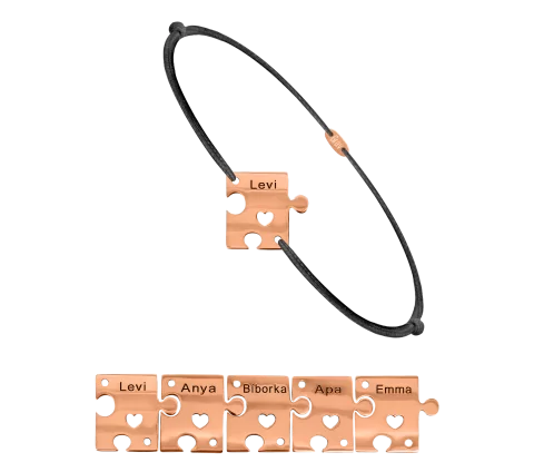 ZILIA Puzzle Family 5 Gold 14K Thread Armband