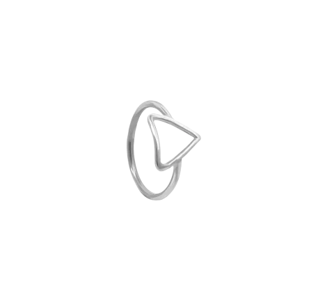 ZILIA Triangle Contour Silber 925 Midi Ring