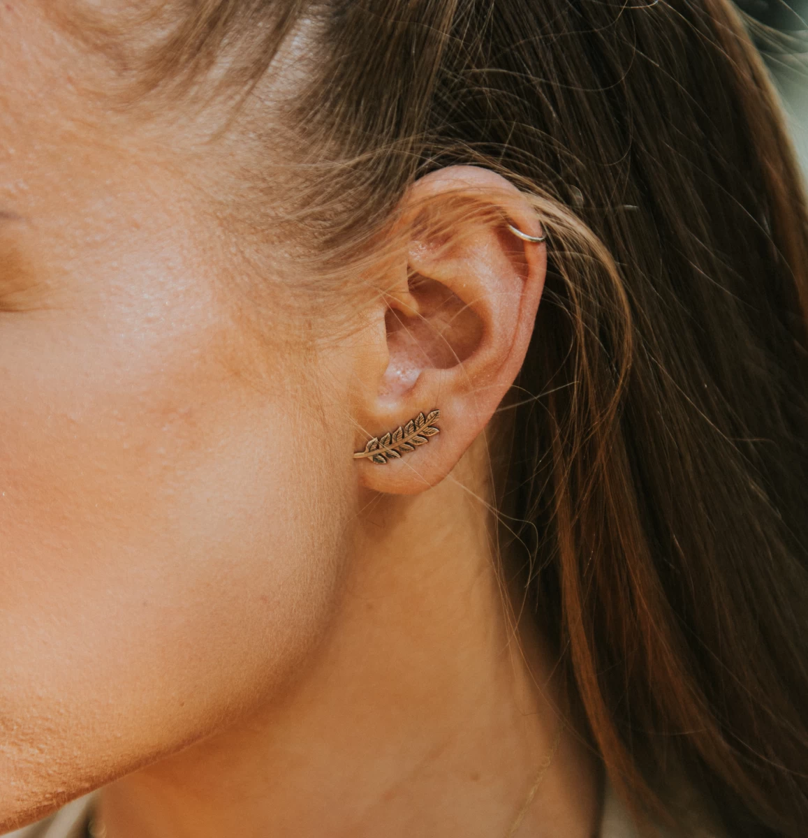 ZILIA Leaf Ohrstecker Gold 14K