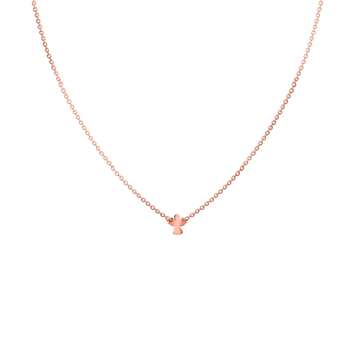 Engel Baby Halskette aus Roségold 14K