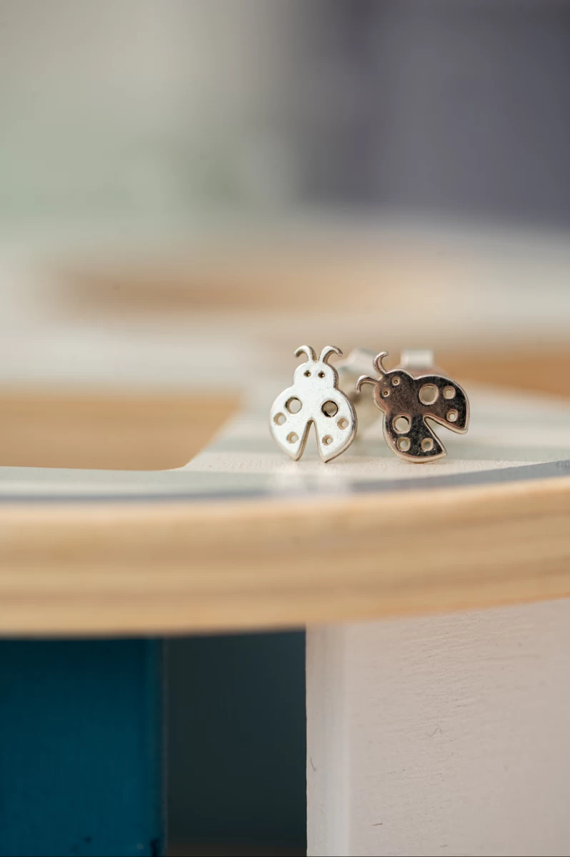 ZILIA Ladybug Gold 14K Ohrringe