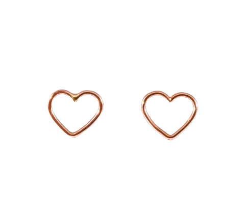 ZILIA Contour Heart Ohrstecker Gold 14K