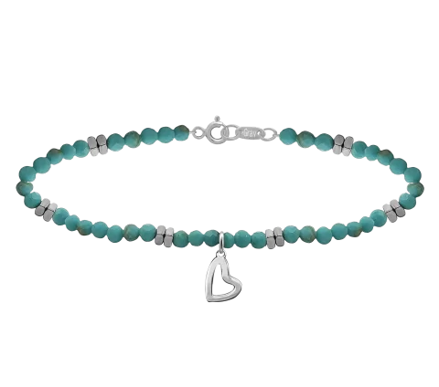 ZILIA Bora Heart Fussband Silber 925