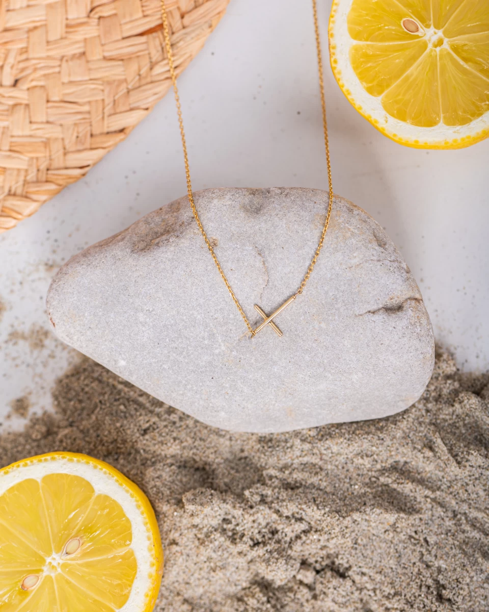 Kleines Kreuz Silber Halskette