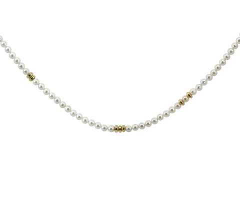 ZILIA Naturperle Glow Silber 925 Halskette