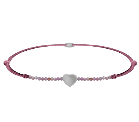 ZILIA Gemstone Heart Armband Silber 925