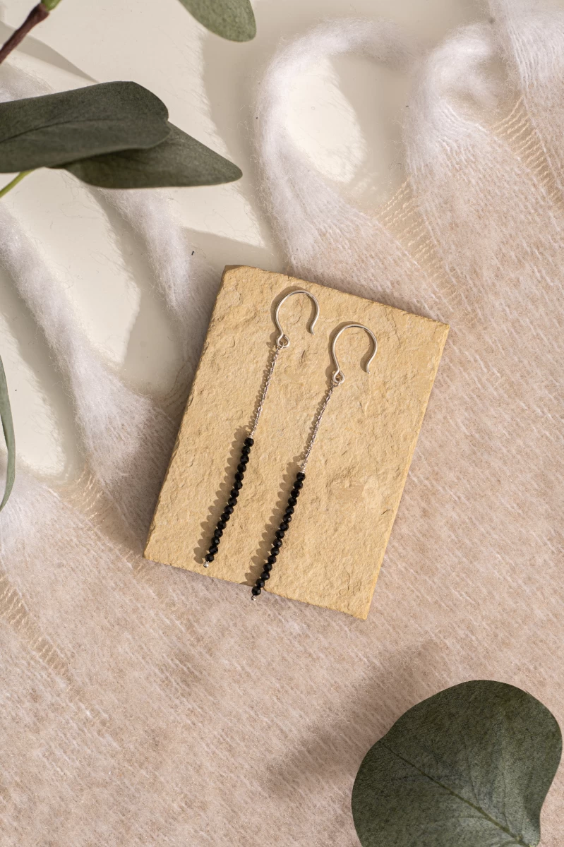 Spinell Mineral Silber 925 Ohrringe