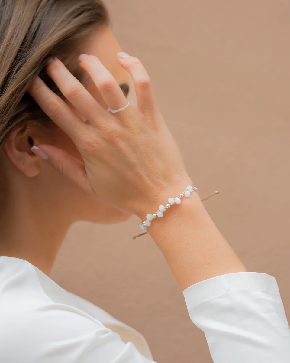 ZILIA Macrame Candy Silber 925 Armband