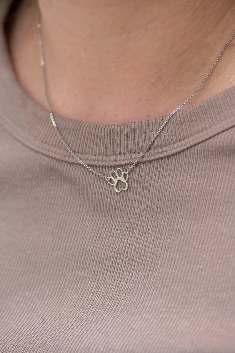 Konturpfote Rosegoldkette