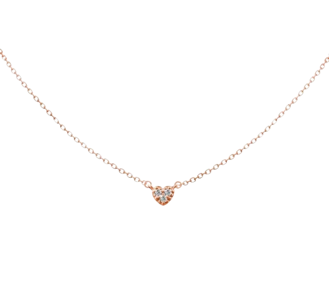 ZILIA Chloee Heart Halskette Gold 14K