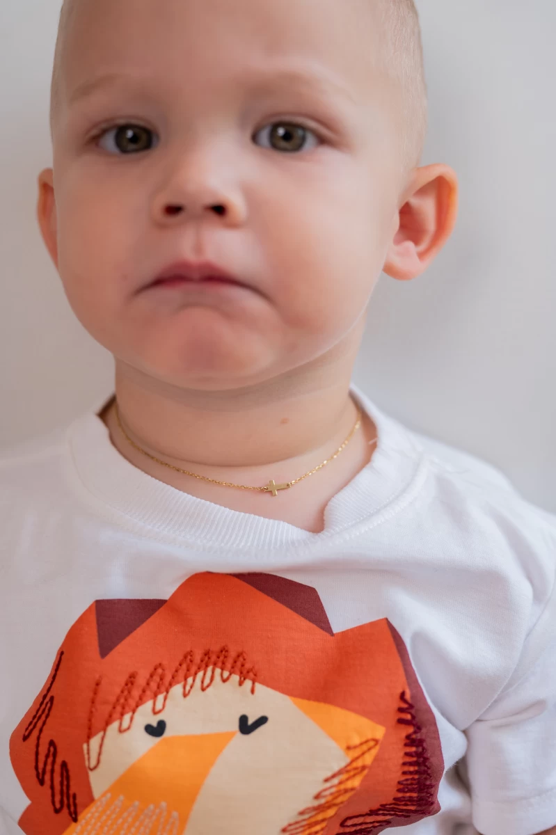 ZILIA Cross Baby Gold 14K Halskette