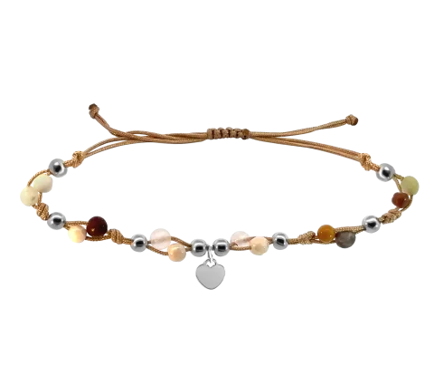 ZILIA Macrame Earth Love Armband Silber 925