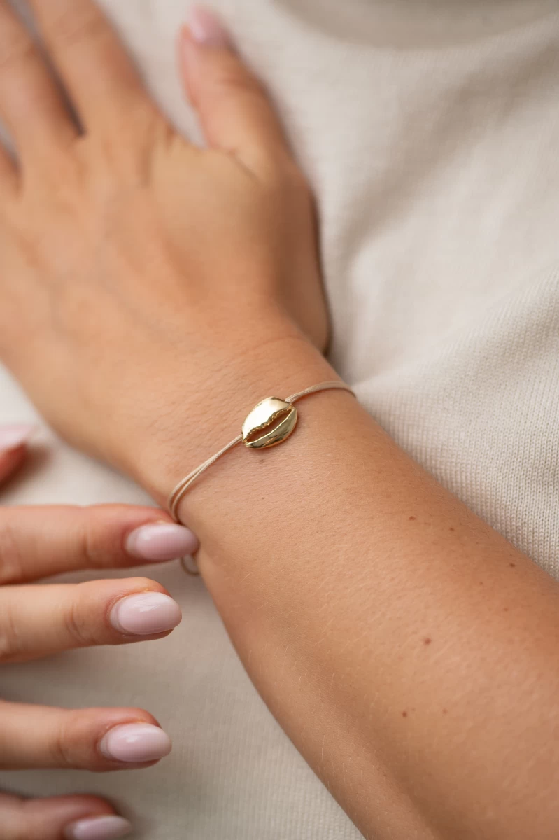 ZILIA Kauri Shell Thread Armband Silber 925