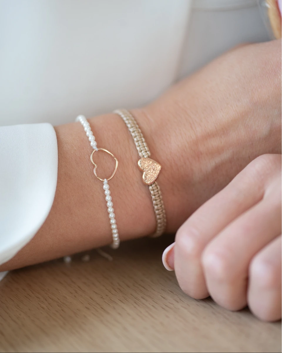 ZILIA Macrame Heart Silber 925 Armband