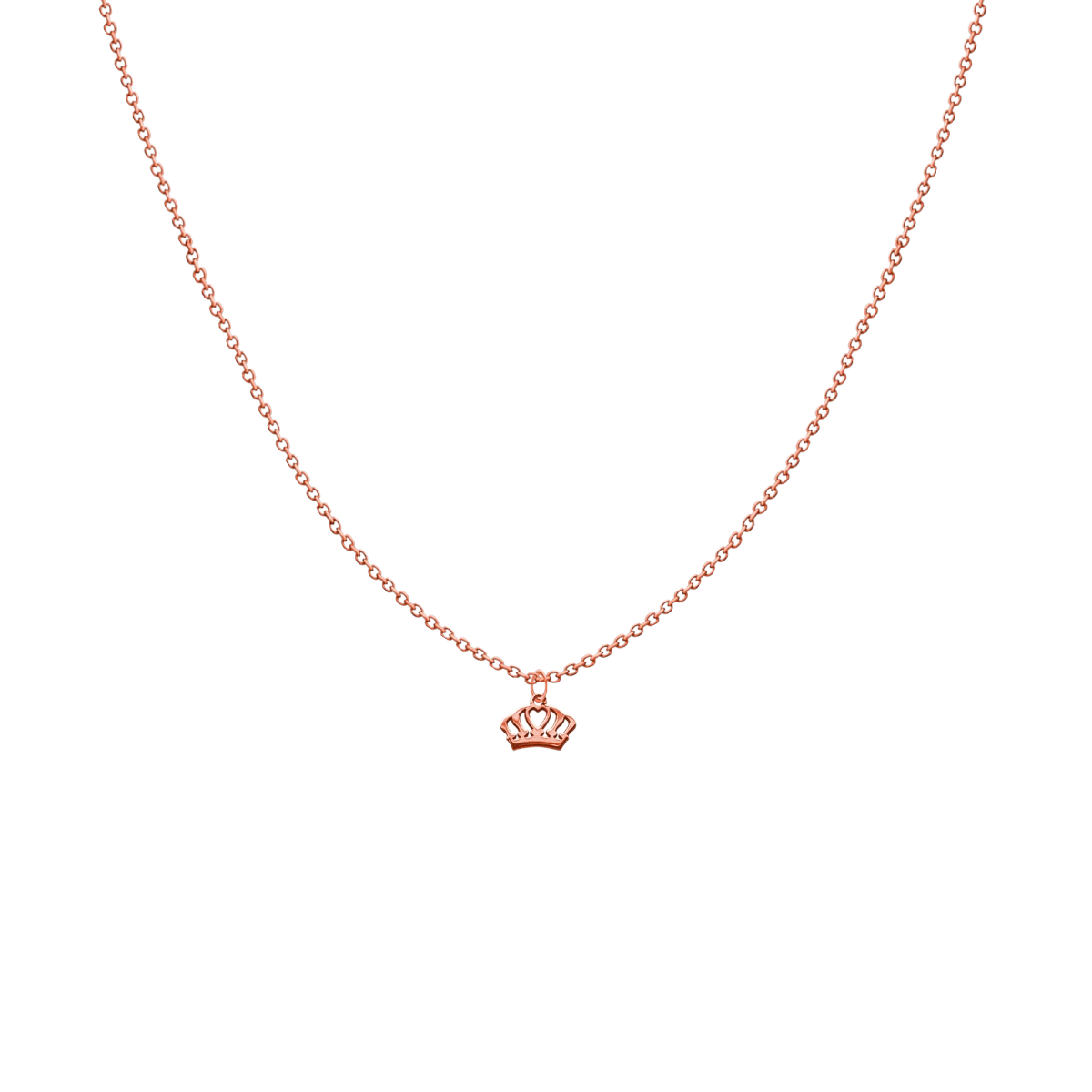 Baby Halskette Krone aus Rosegold 14K