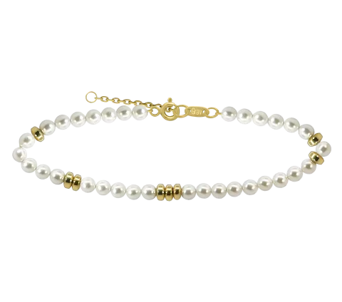 ZILIA Naturperle Glow Silber 925 Armband