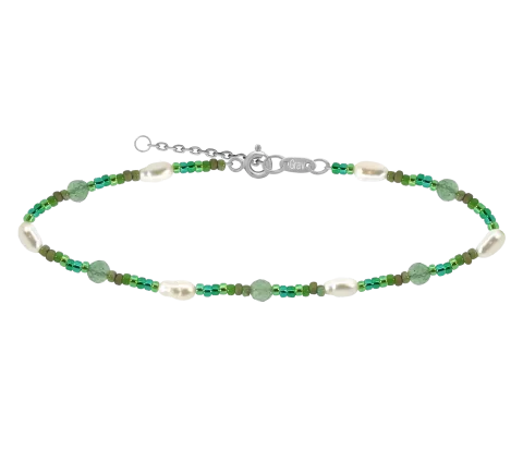 ZILIA Verona Naturperle Mineral Silber 925 Armband