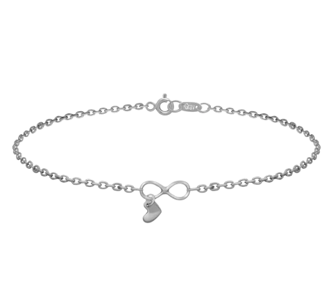 ZILIA Infinity Heart Armband Silber 925