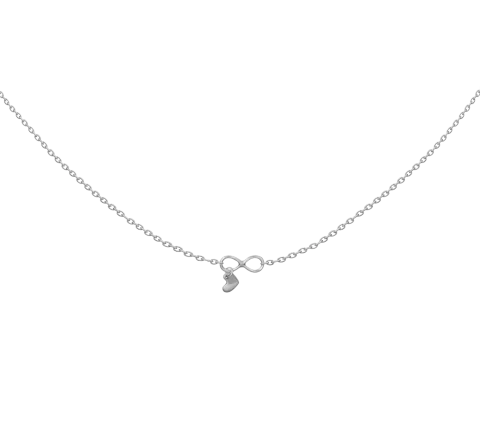 ZILIA Infinity Heart Halskette Silber 925