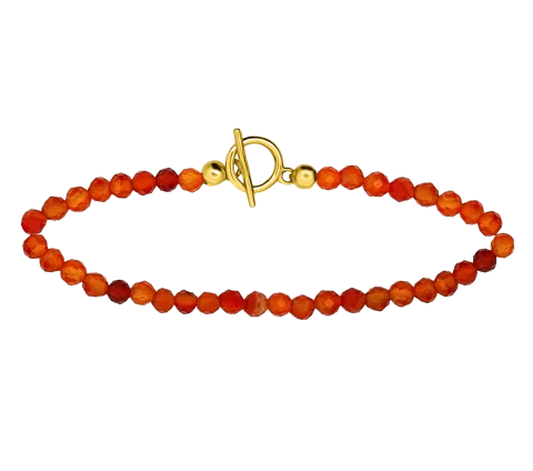 ZILIA Rosaline Agate Mineral Armband Silber 925