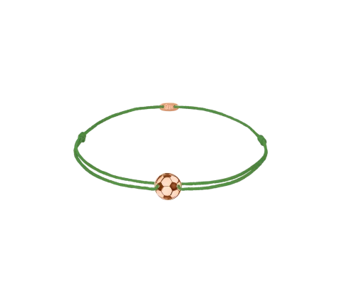 ZILIA Football Baby Thread Armband Gold 14K