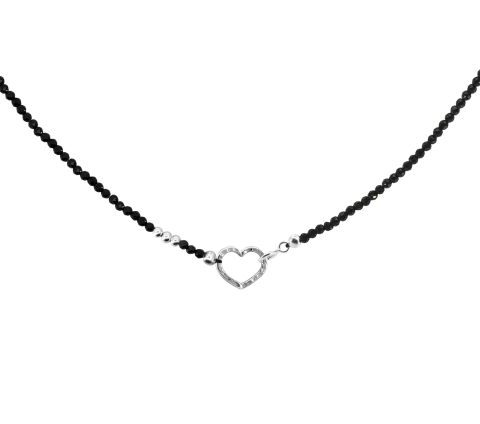 ZILIA Gemstone Spinel Heart Silber 925 Halskette
