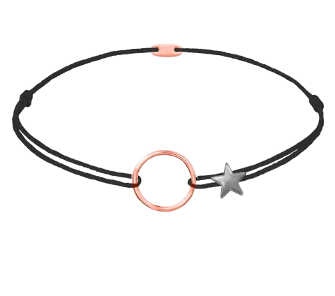 ZILIA Contour Circle Thread Armband Gold 14K