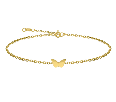ZILIA Butterfly Fussband Gold 14K