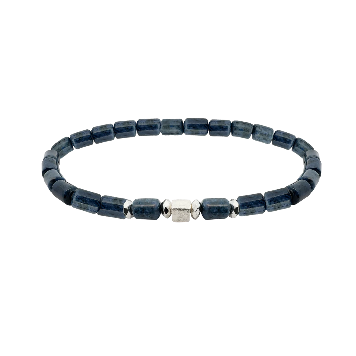 Dumortierit Mineral Silber 925 Armband