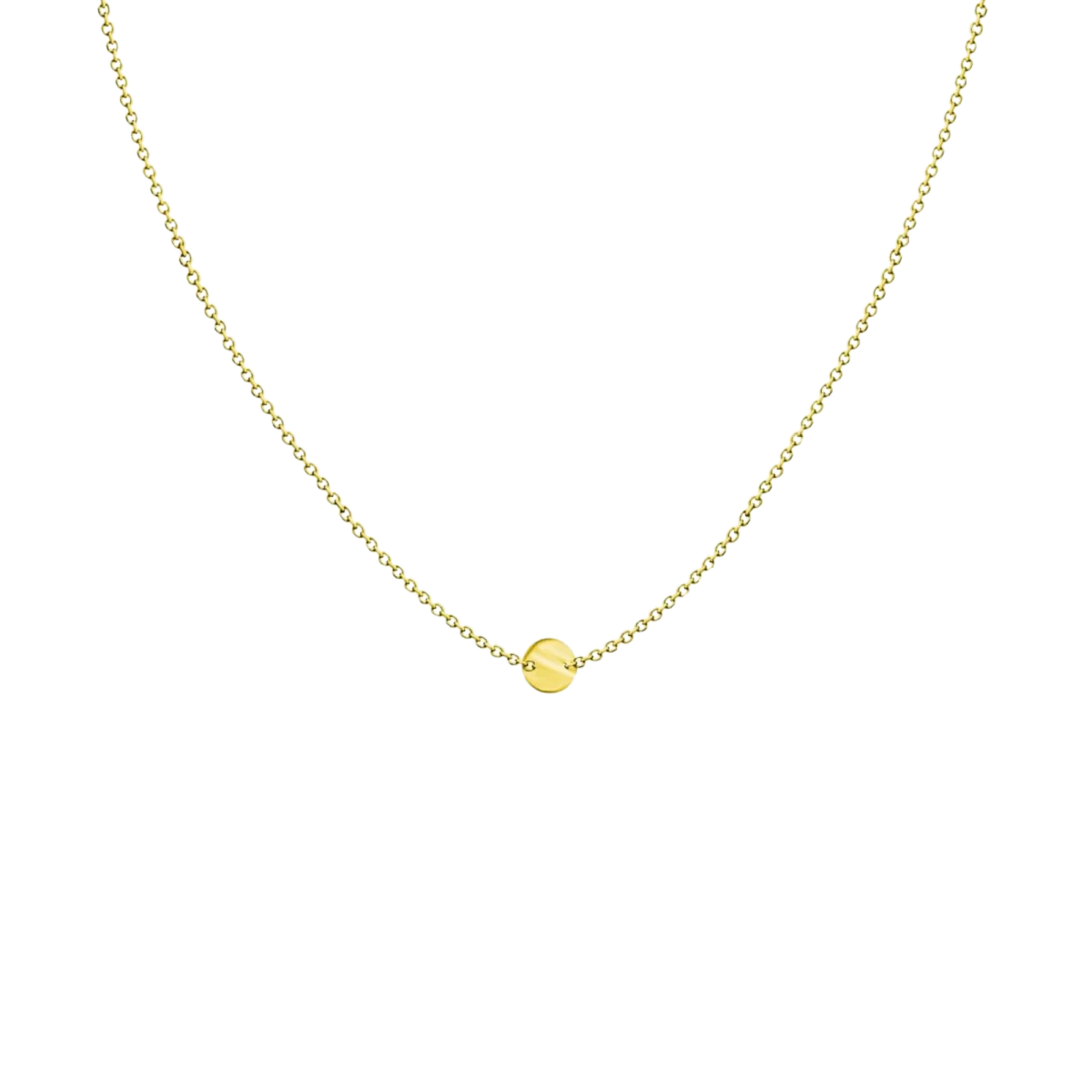 Circle Baby Halskette aus Gelbgold 14K