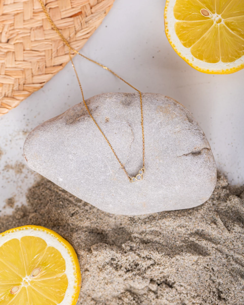 ZILIA Chloee 3 Curve Halskette Silber 925