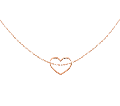 ZILIA Daisy Heart Halskette Gold 14K