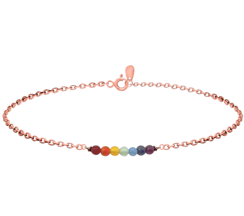 ZILIA 7-Chakra Rose Armband Gold 14K