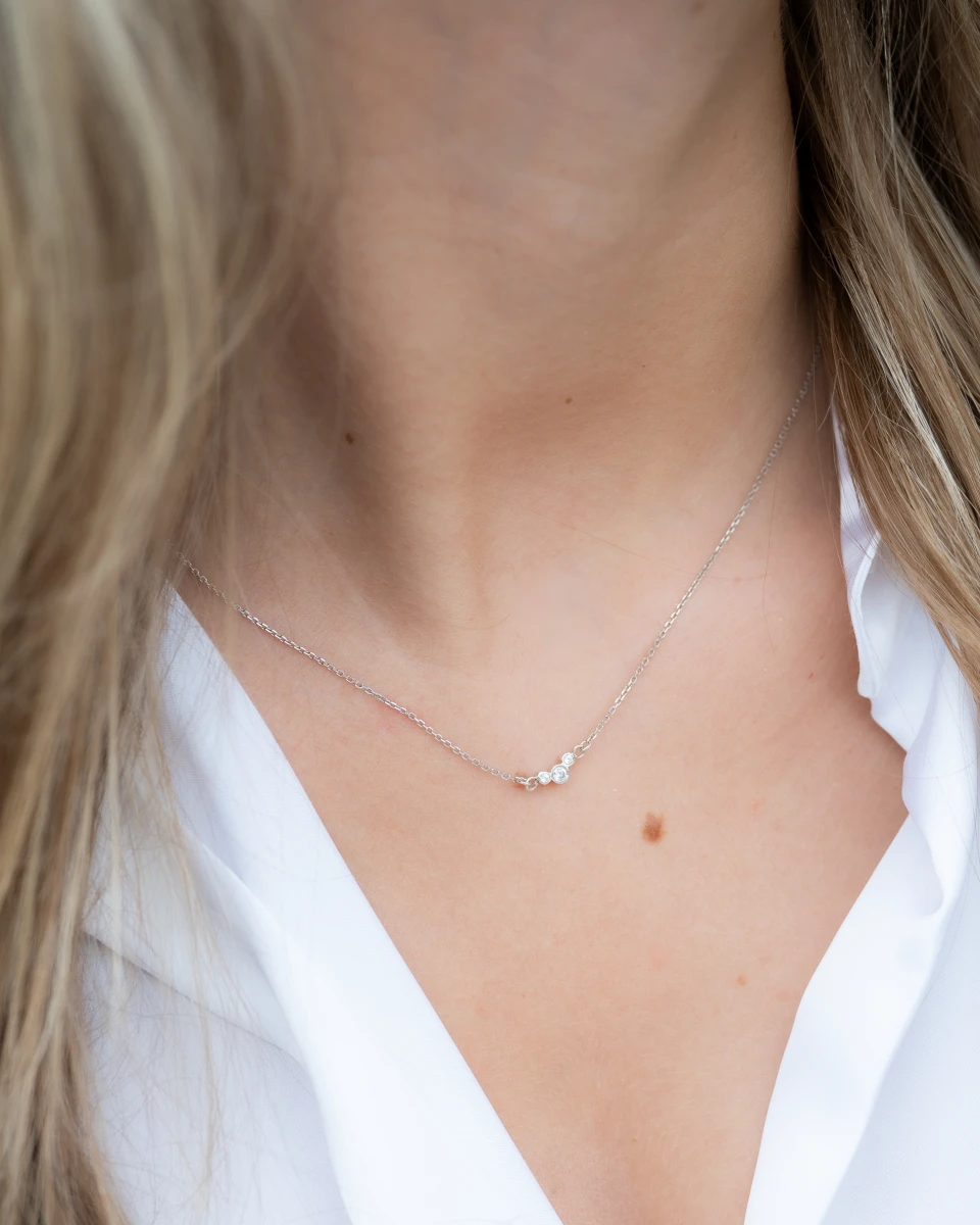 ZILIA Chloee 3 Curve Silber 925 Halskette