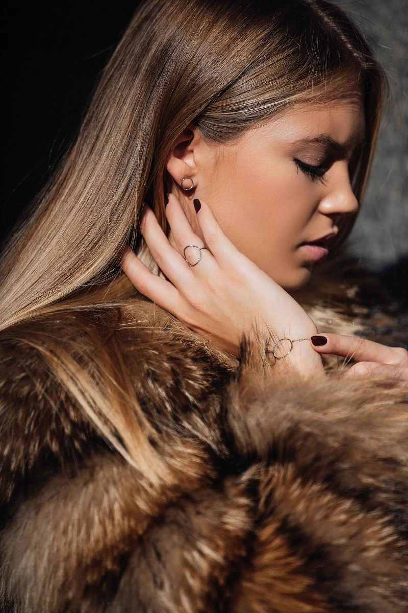 ZILIA Contour Circle Armband Silber 925