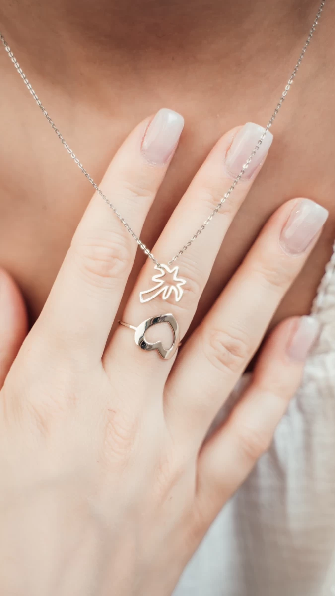 ZILIA Heart 2 Ringe Silber 925