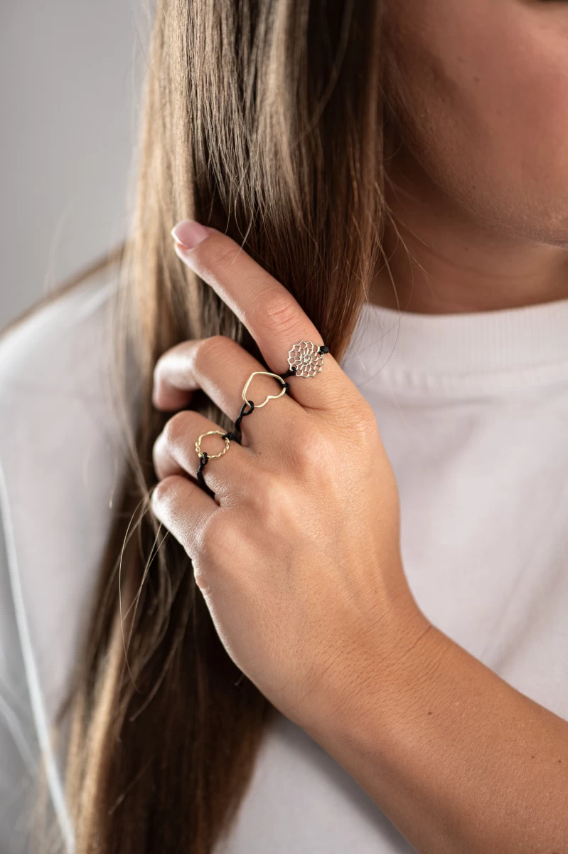 ZILIA Nolita Circle Ringe Gold 14K