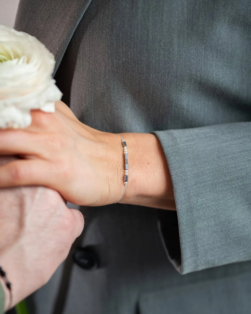 ZILIA Morse Love Mineral Couple Armband