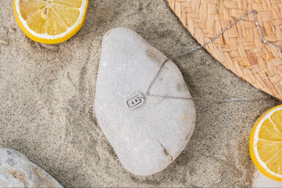 ZILIA Letter Lock Halskette Gold 14K