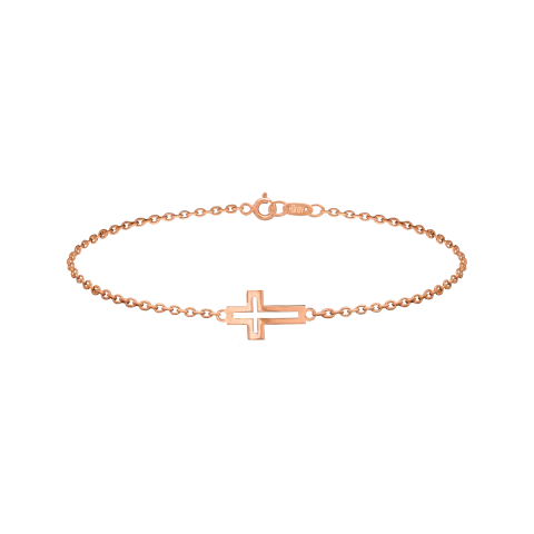 ZILIA Cross Contour Gold 14K Armband