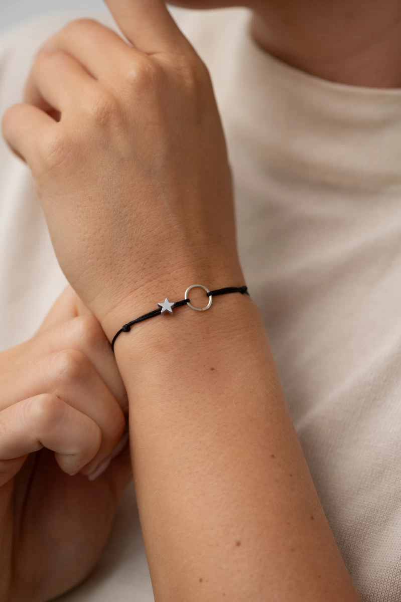 ZILIA Contour Circle Thread Armband Gold 14K