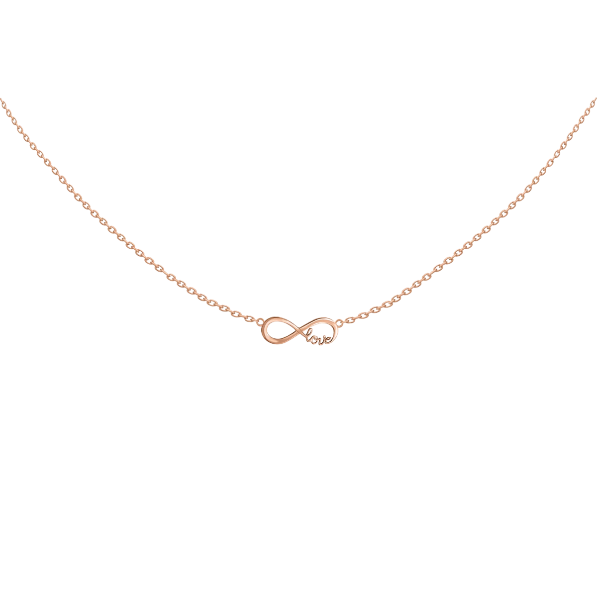 Unendliche Liebe Rosegoldkette
